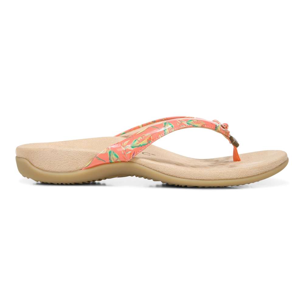 Bella Toe Post Sandal - Papaya Tropical - Image 2