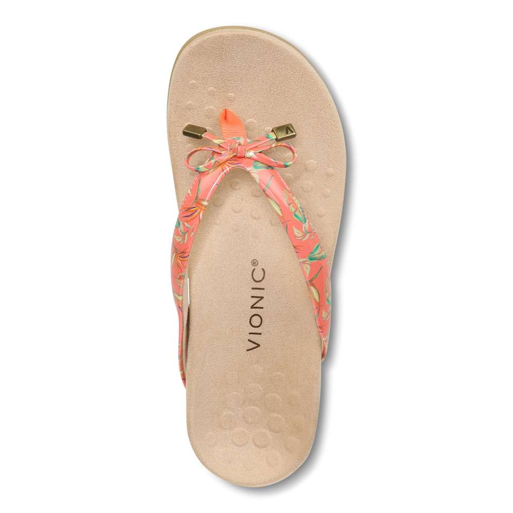 Bella Toe Post Sandal - Papaya Tropical - Image 4