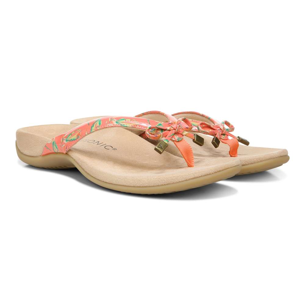 Bella Toe Post Sandal - Papaya Tropical - Image 7