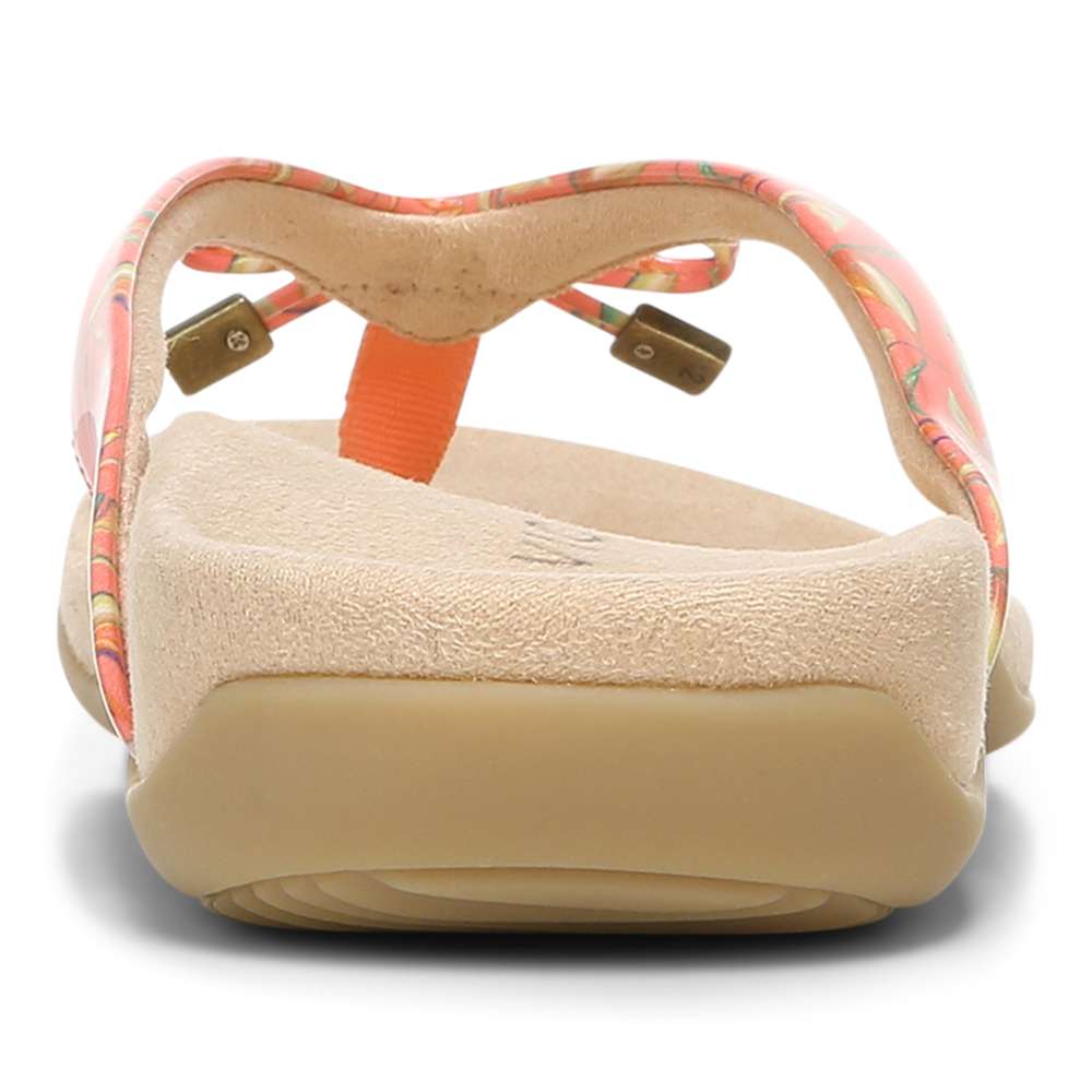 Bella Toe Post Sandal - Papaya Tropical - Image 8