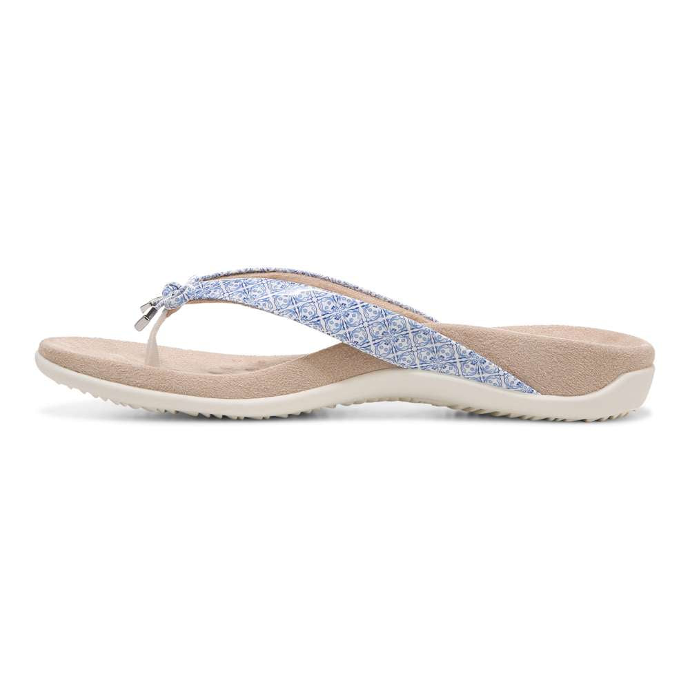 Bella Toe Post Sandal - White Tile - Image 3