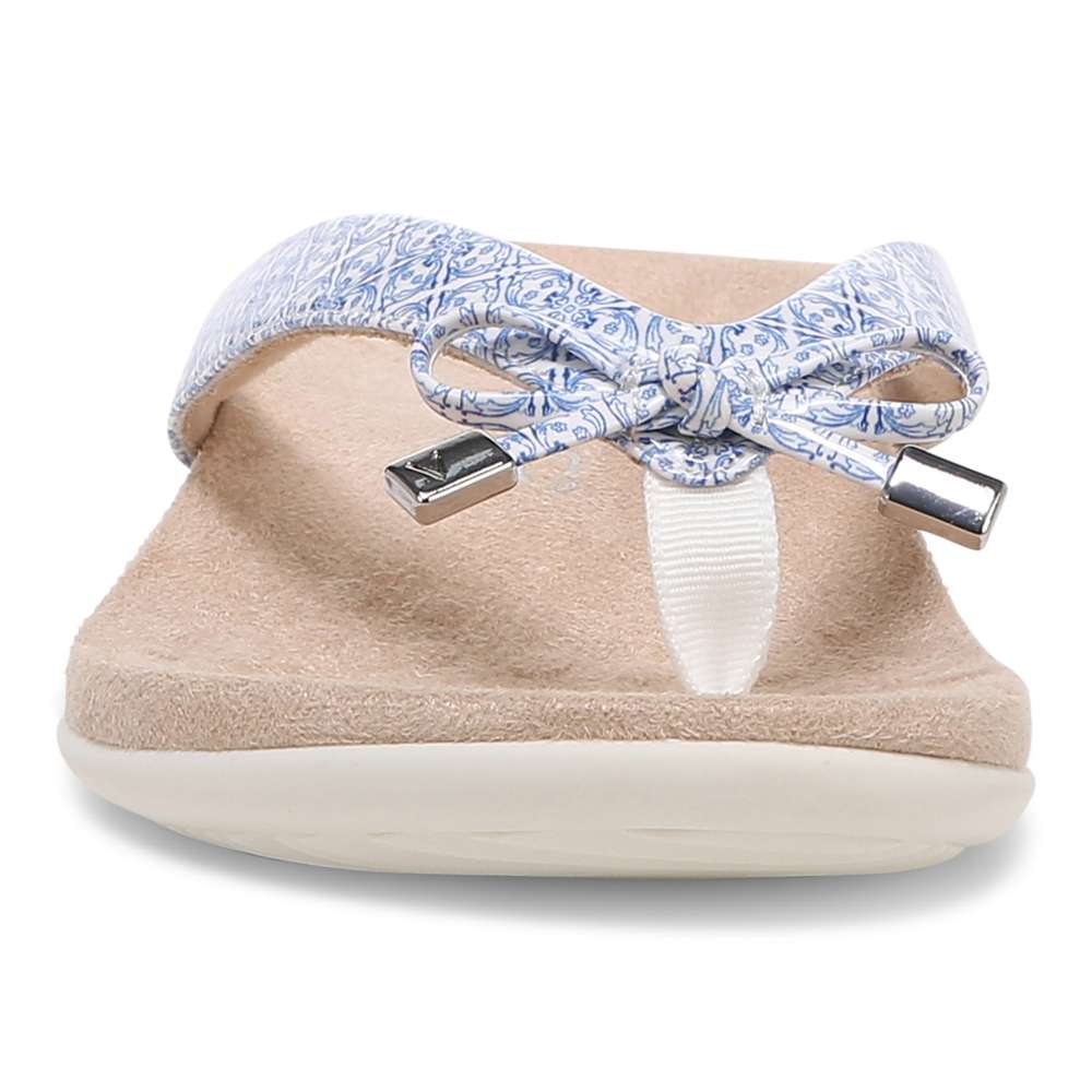 Bella Toe Post Sandal - White Tile - Image 5