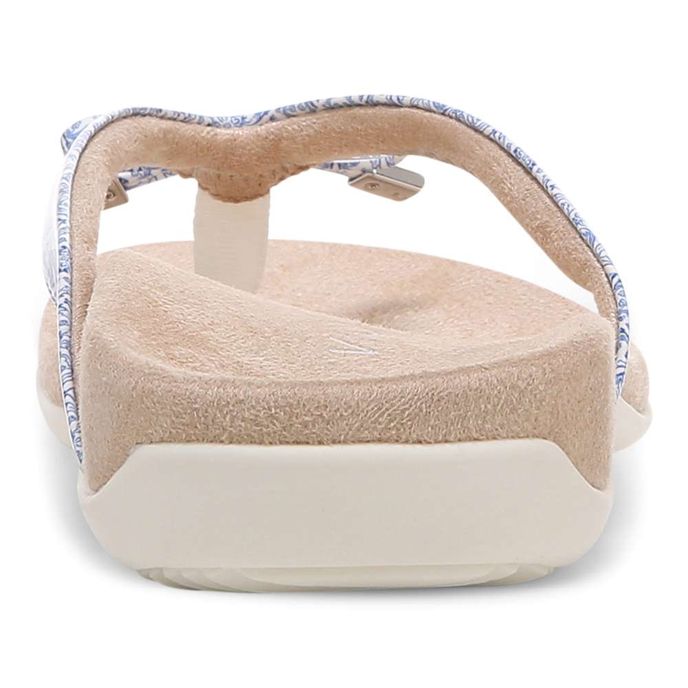 Bella Toe Post Sandal - White Tile - Image 8