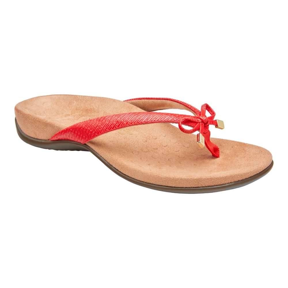 Bella Toe Post Sandal - Cherry Woven - Image 9