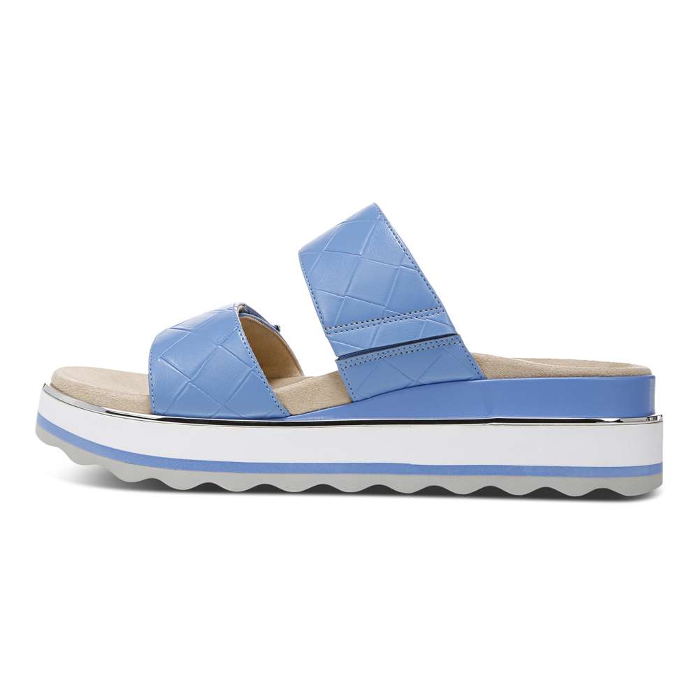 Brandie Flatform Slide - Azure - Image 3