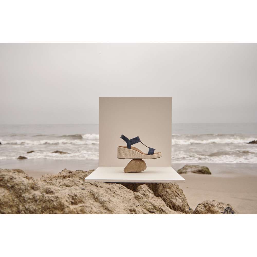 Calera Wedge - Navy Leather - Image 7