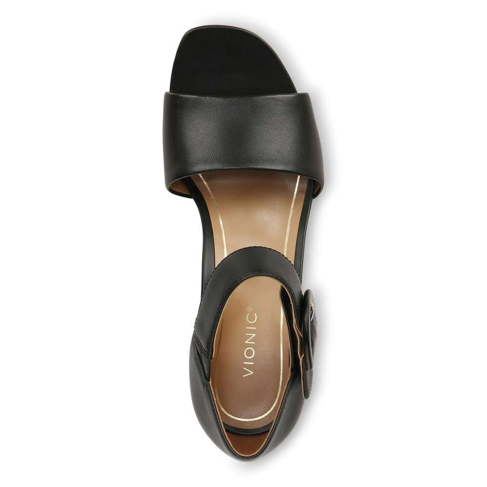 Chardonnay Heeled Sandal - Black - Image 4