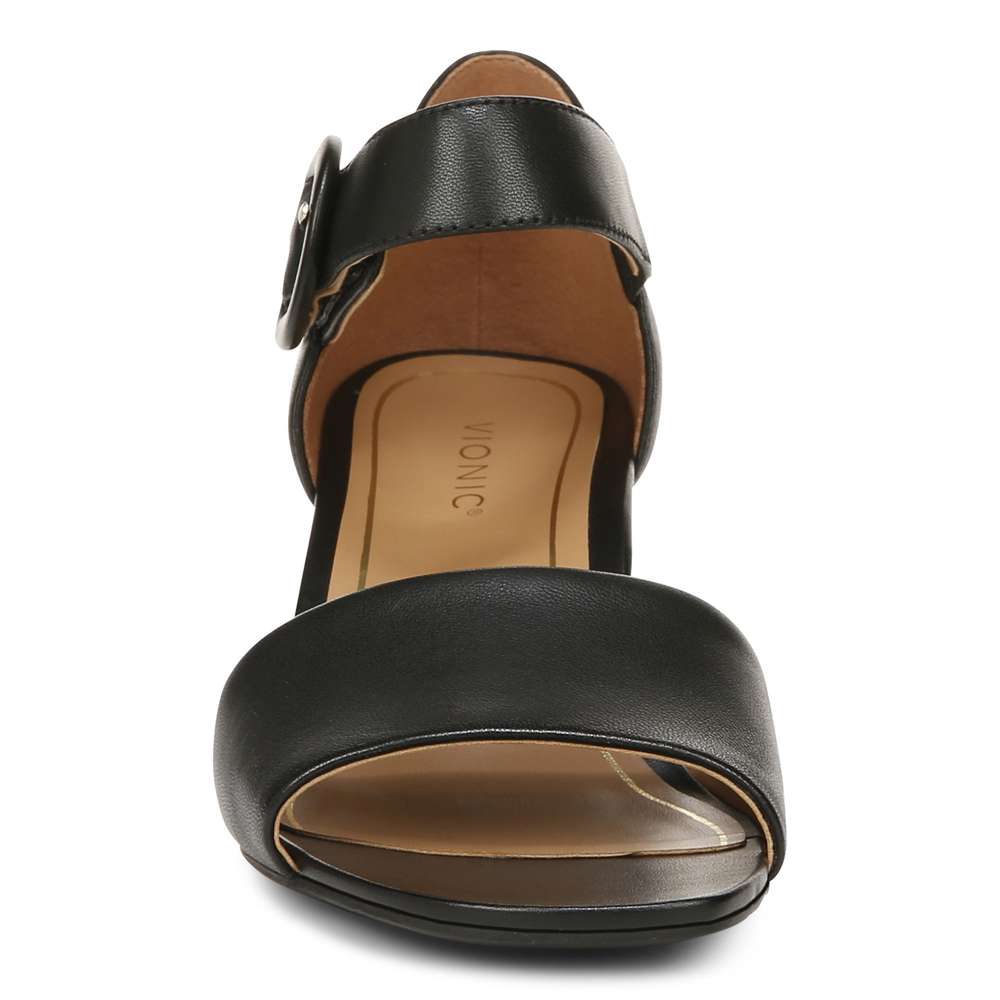 Chardonnay Heeled Sandal - Black - Image 5