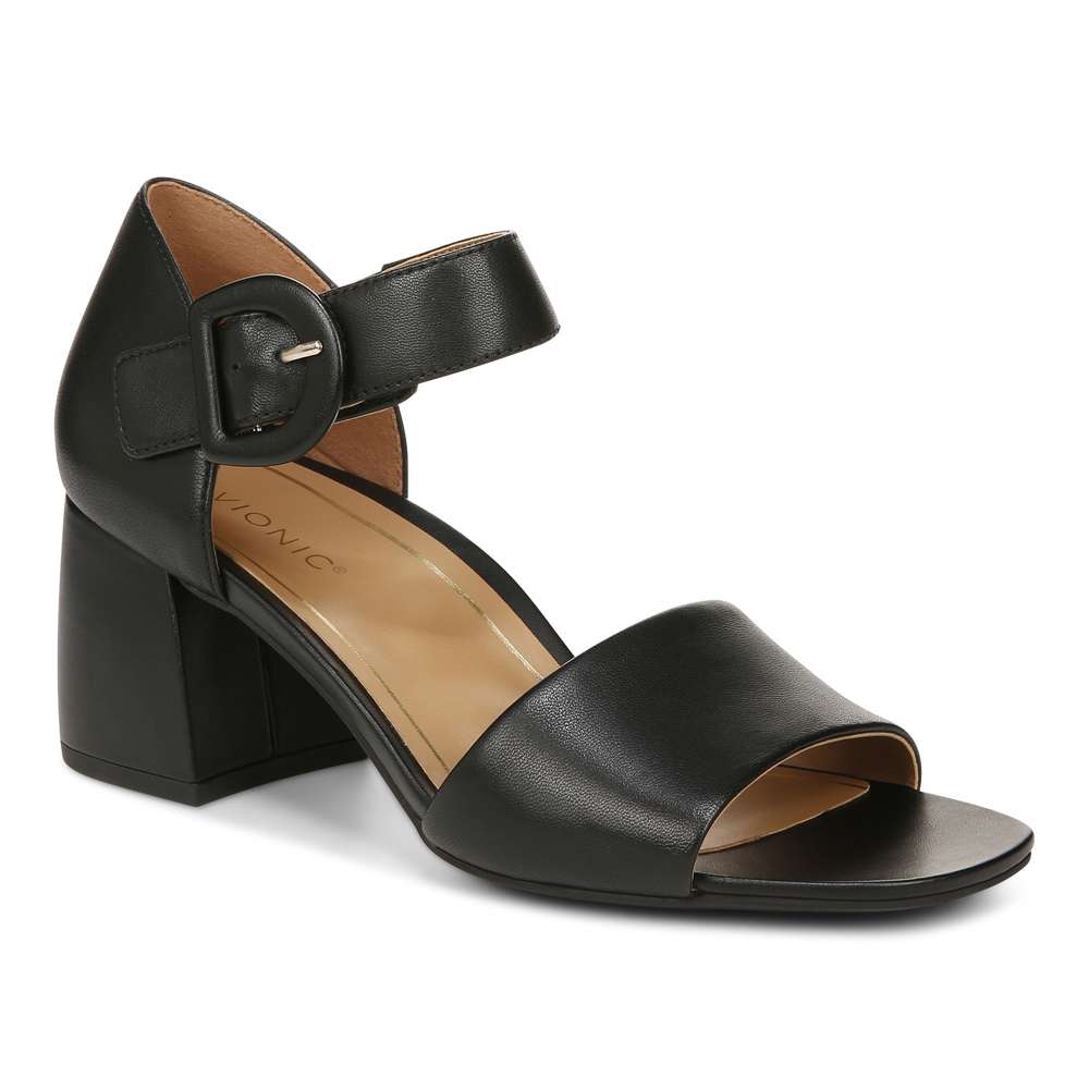 Chardonnay Heeled Sandal - Black - Image 16