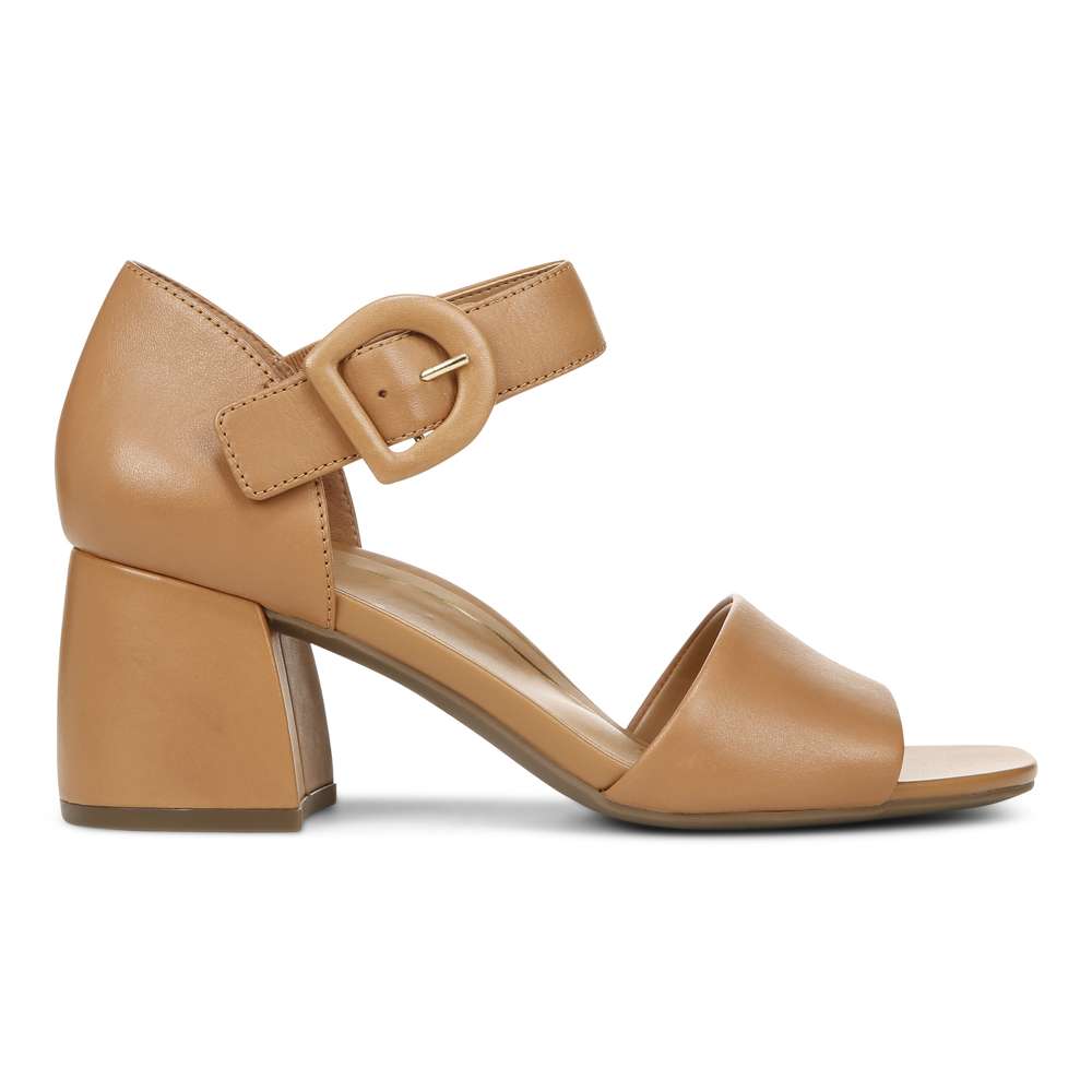 Chardonnay Heeled Sandal - Camel - Image 2