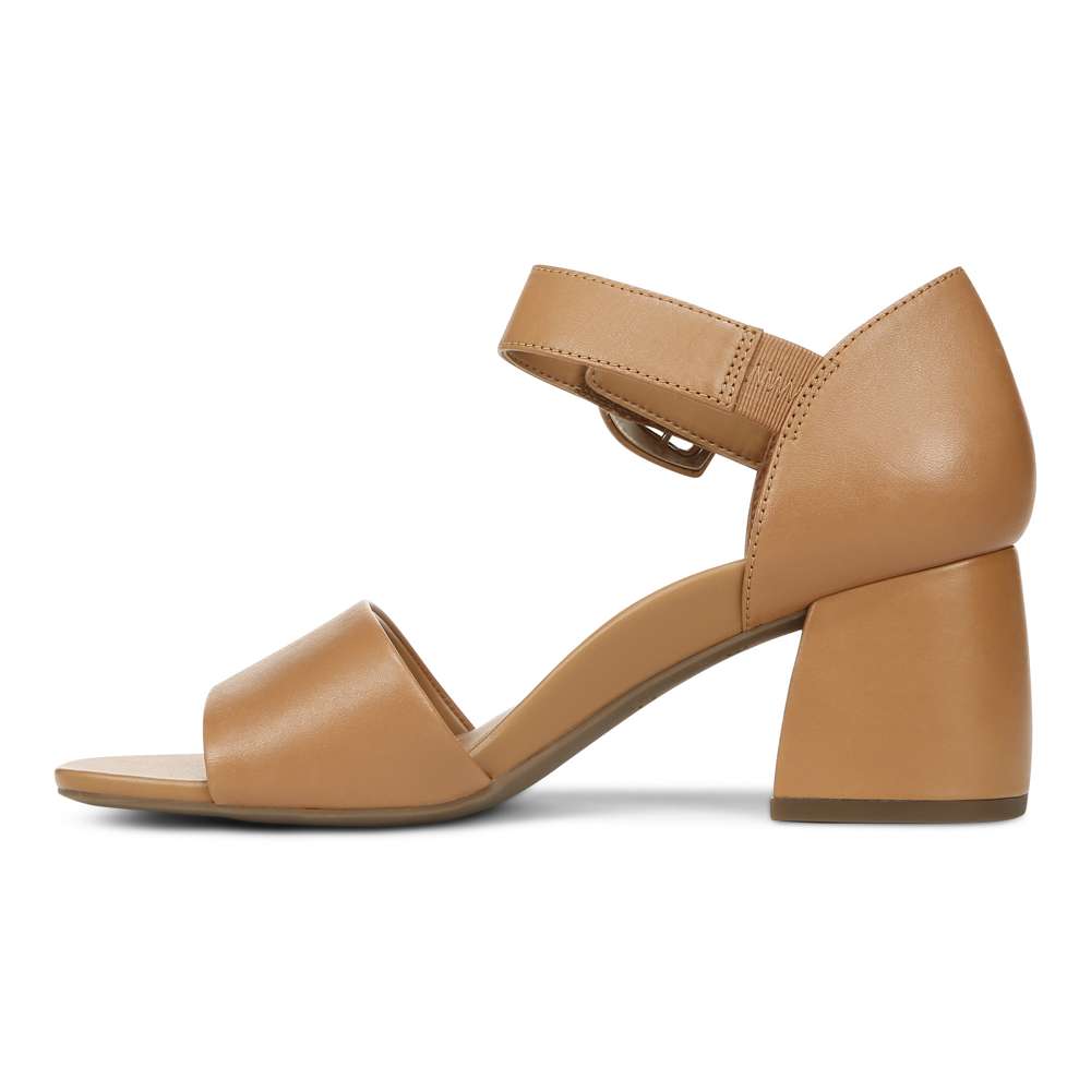 Chardonnay Heeled Sandal - Camel - Image 3