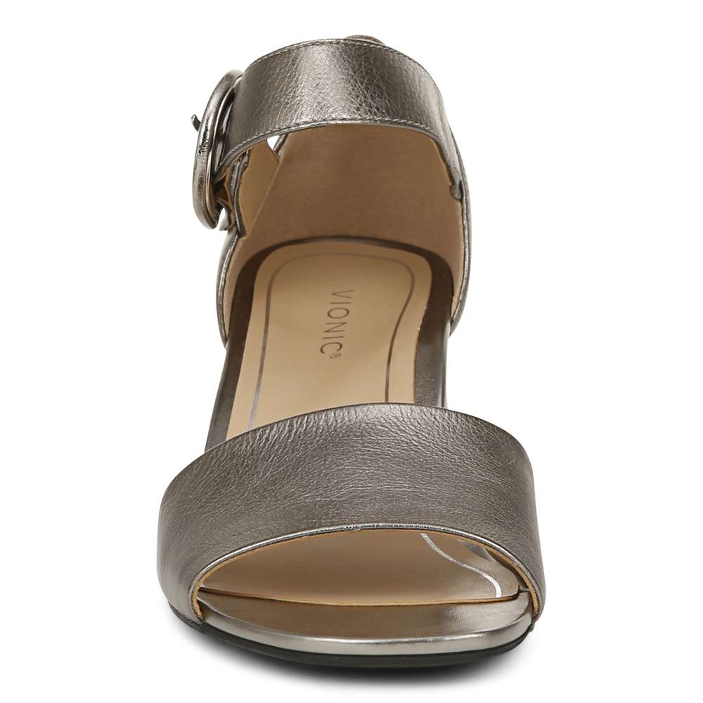 Chardonnay Heeled Sandal - Pewter - Image 5