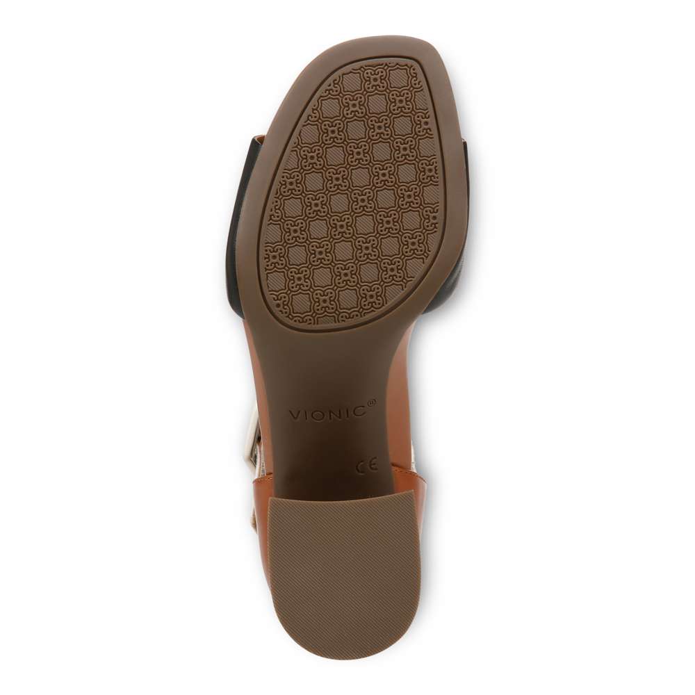Chardonnay Heeled Sandal - Tan/Black/Cream - Image 7