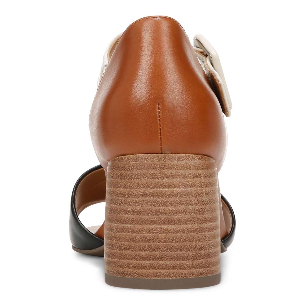 Chardonnay Heeled Sandal - Tan/Black/Cream - Image 9
