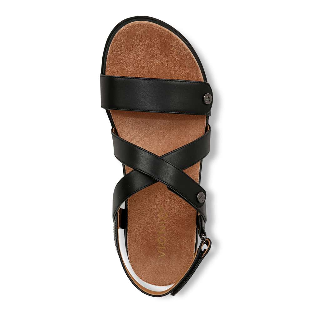 Cypress Back Strap Sandal - Black Leather - Image 4