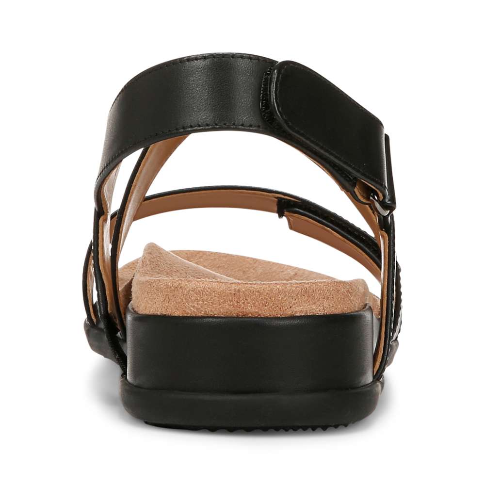 Cypress Back Strap Sandal - Black Leather - Image 6