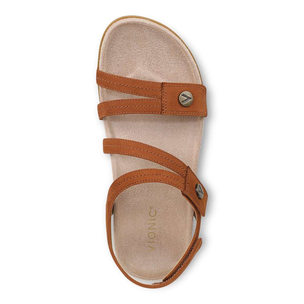 Essie Strappy Sandal - Brandy - Image 2
