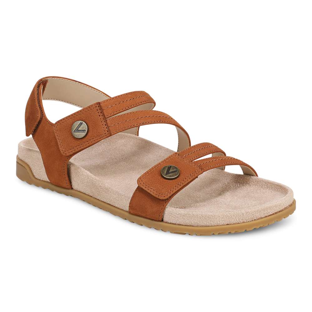 Essie Strappy Sandal - Brandy - Image 7