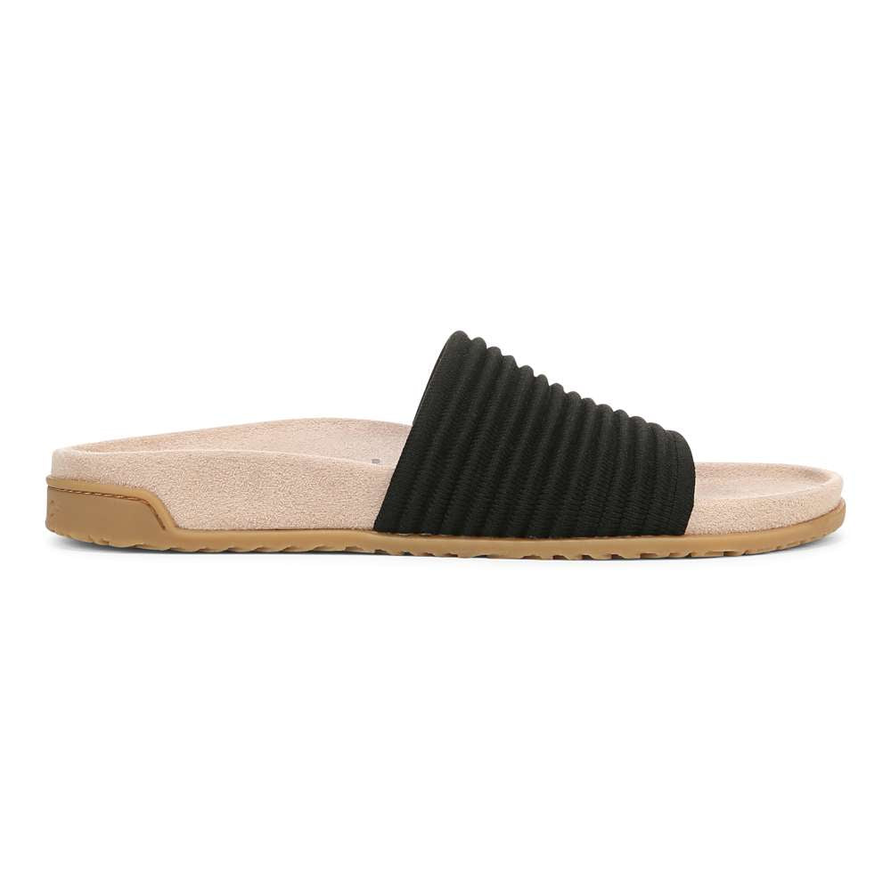 Evie Knit Slide - Black - Image 2