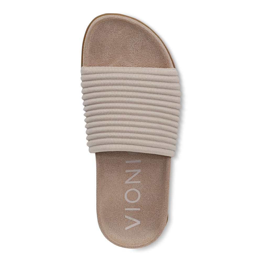 Evie Knit Slide - Cream - Image 4