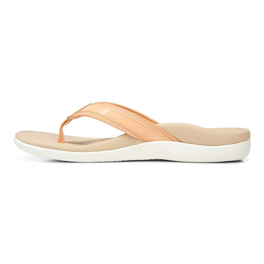 Islander Toe Post Sandal - Apricot - Image 3