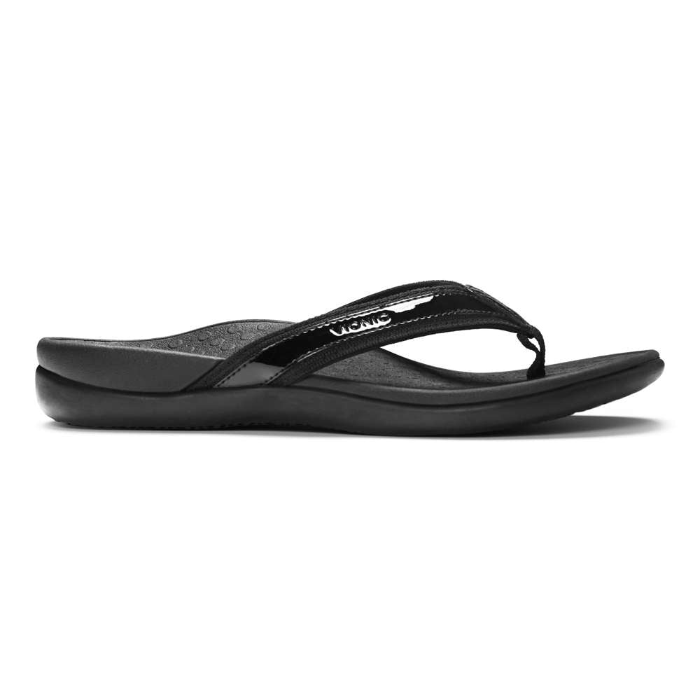 Islander Toe Post Sandal - Black - Image 2