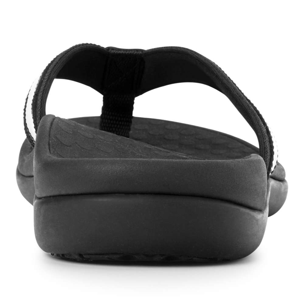 Islander Toe Post Sandal - Black - Image 6