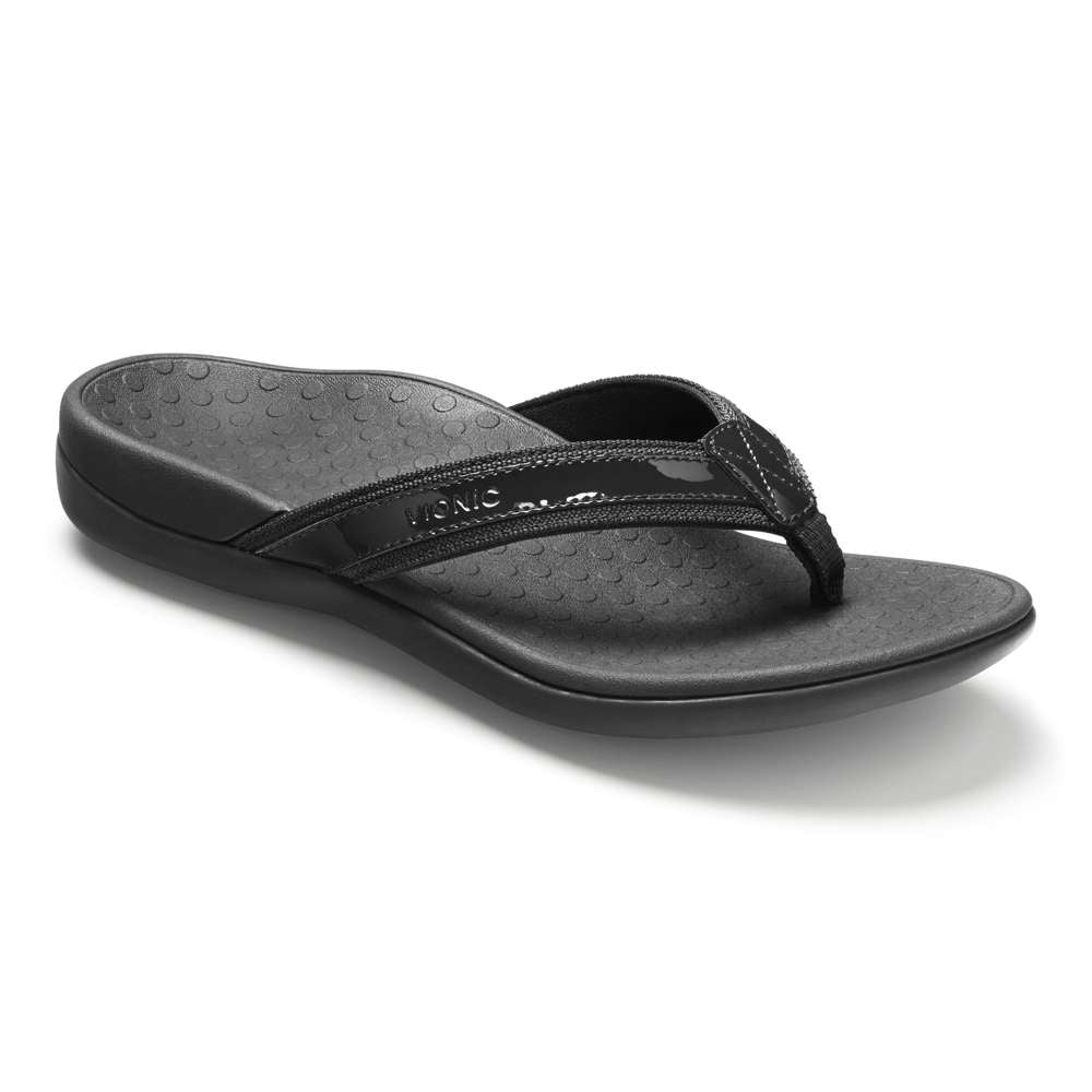 Islander Toe Post Sandal - Black - Image 14
