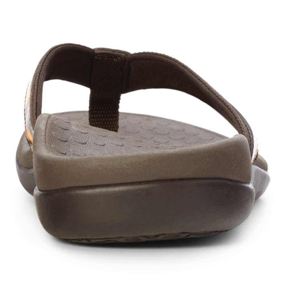 Islander Toe Post Sandal - Brown Leopard - Image 6