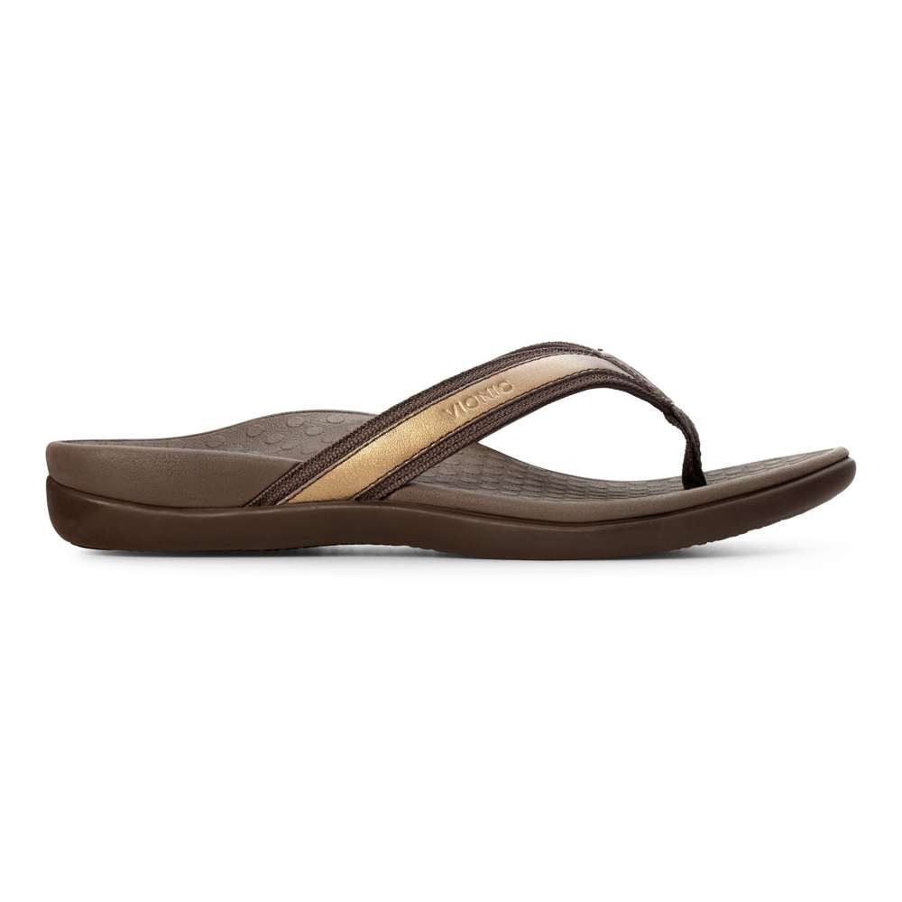 Islander Toe Post Sandal - Bronze - Image 2