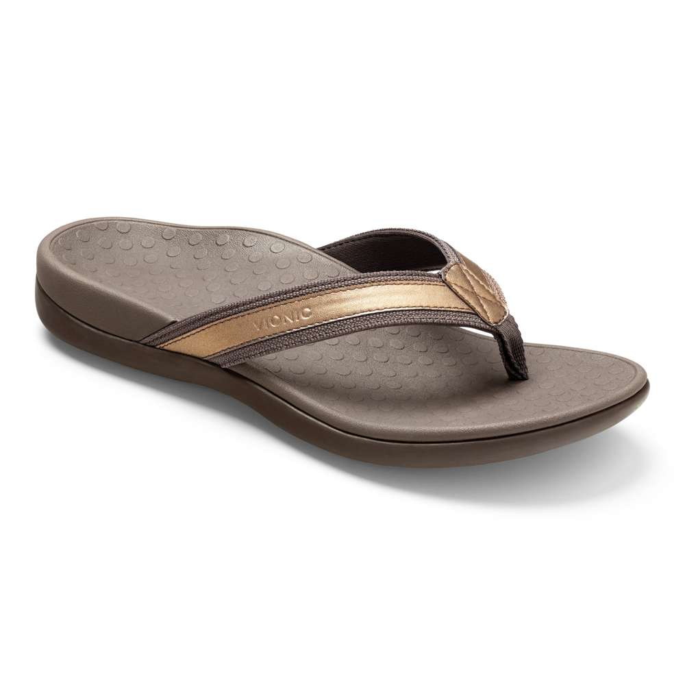 Islander Toe Post Sandal - Bronze - Image 11