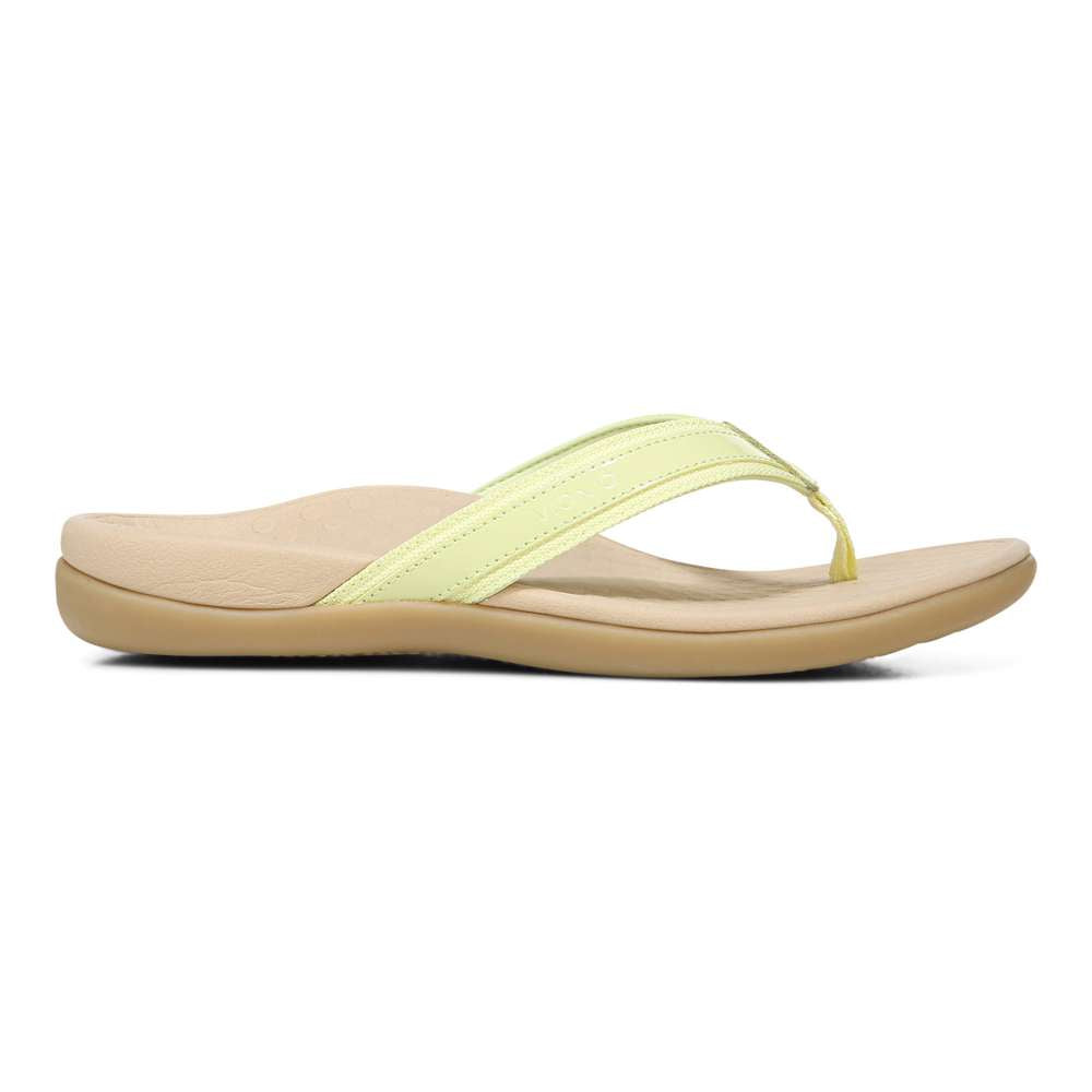Islander Toe Post Sandal - Pale Lime - Image 2