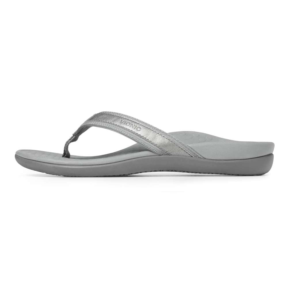 Islander Toe Post Sandal - Pewter - Image 3