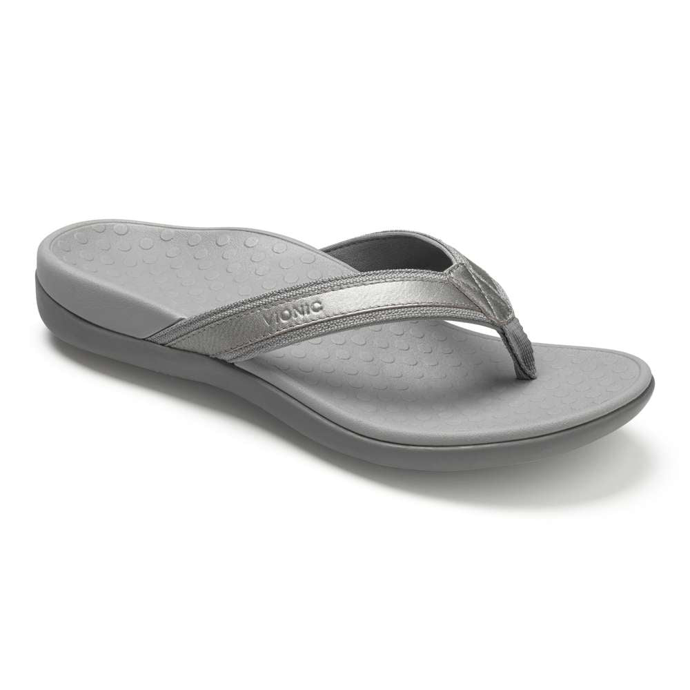 Islander Toe Post Sandal - Pewter - Image 15