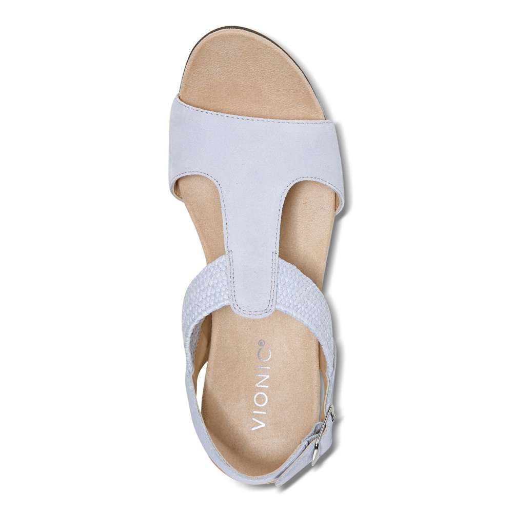 Kaytie Wedge Sandal - Blue Haze - Image 4