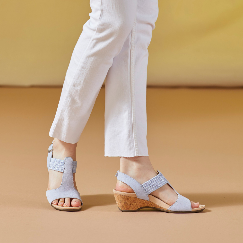 Kaytie Wedge Sandal - Blue Haze - Image 6