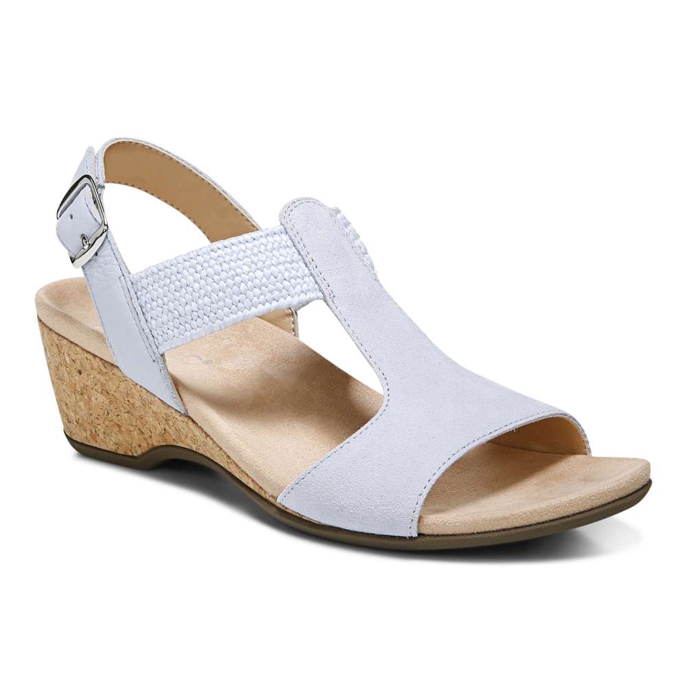 Kaytie Wedge Sandal - Blue Haze - Image 13