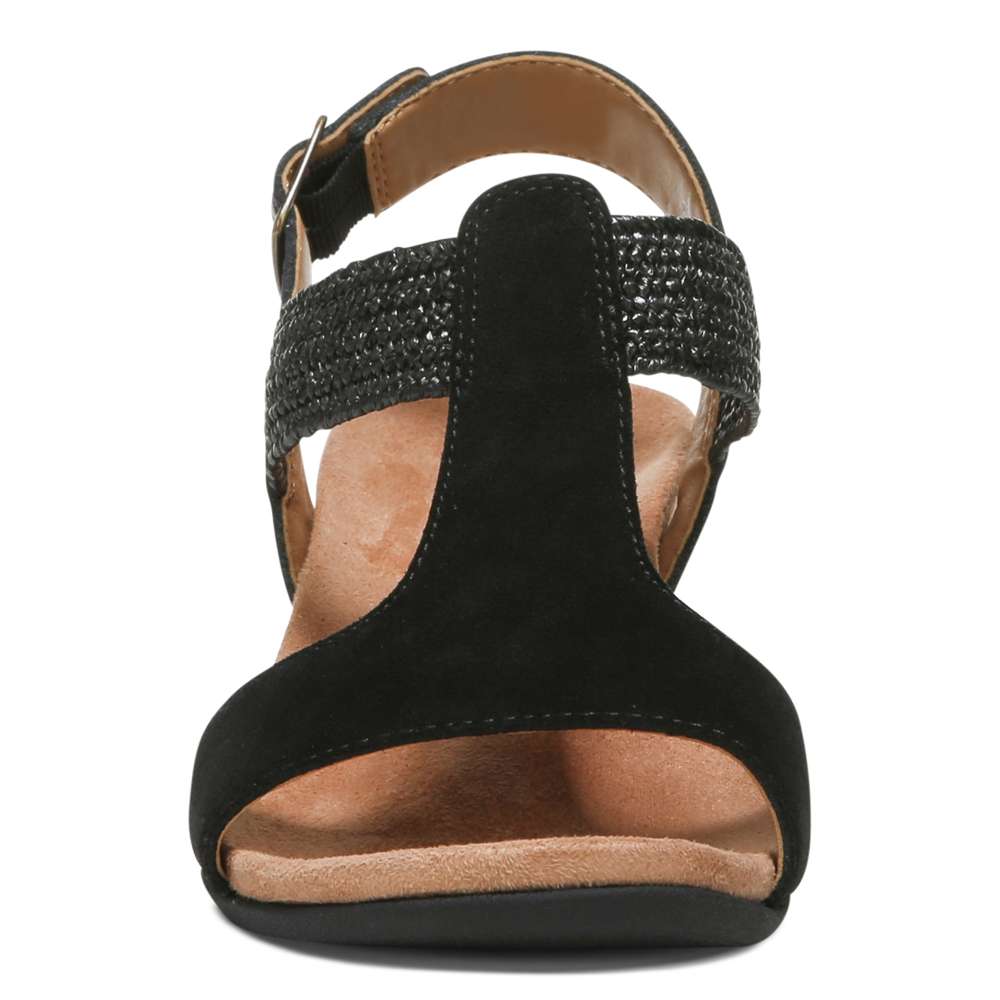 Kaytie Wedge Sandal - Black - Image 5