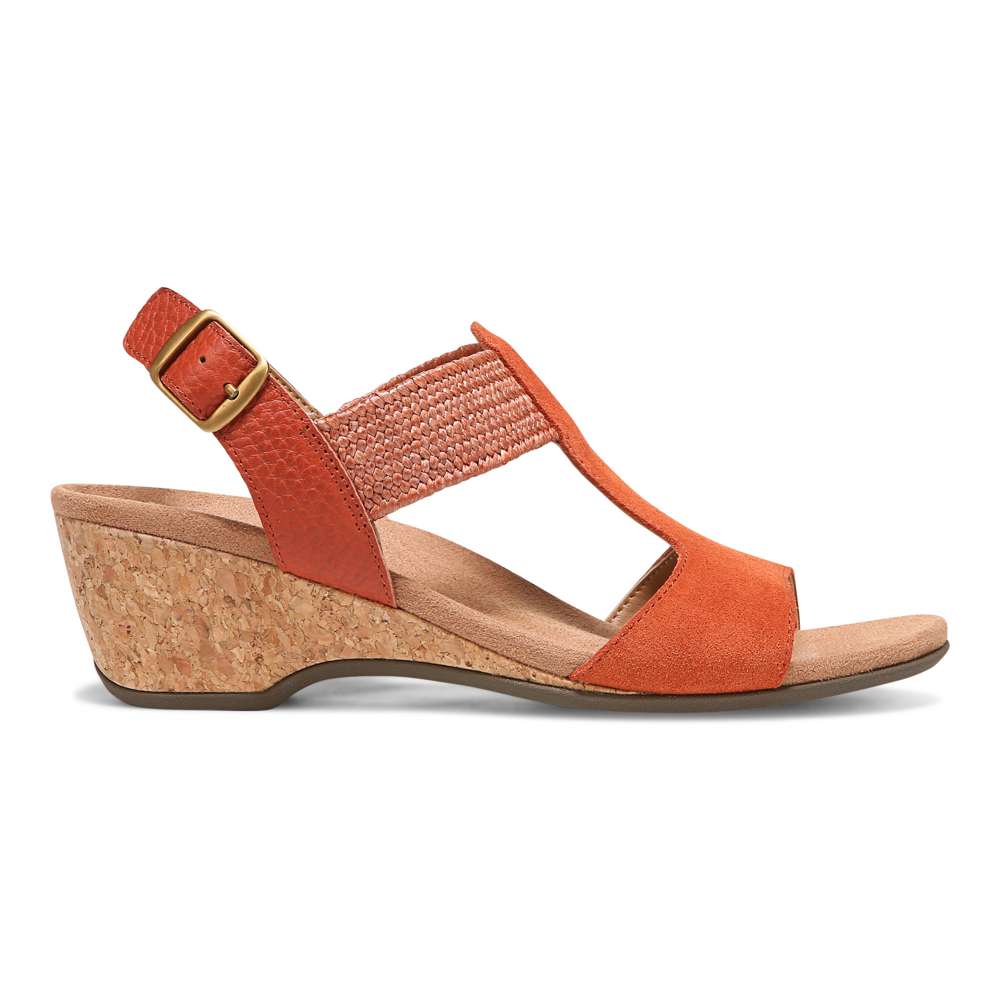 Kaytie Wedge Sandal - Clay - Image 2