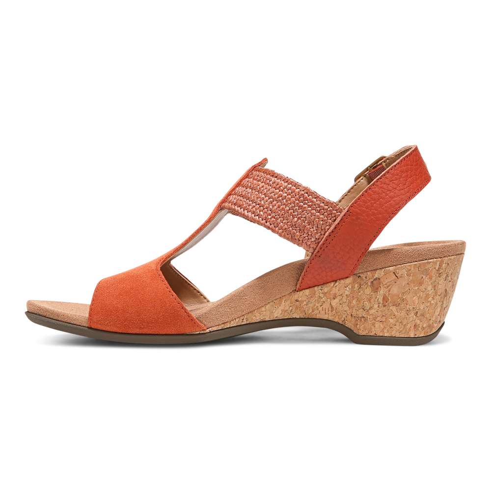 Kaytie Wedge Sandal - Clay - Image 3