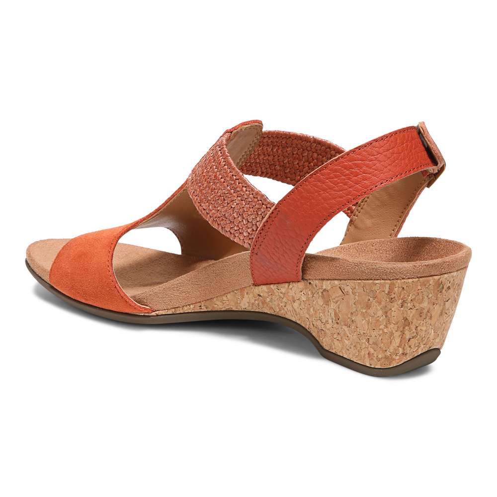 Kaytie Wedge Sandal - Clay - Image 6