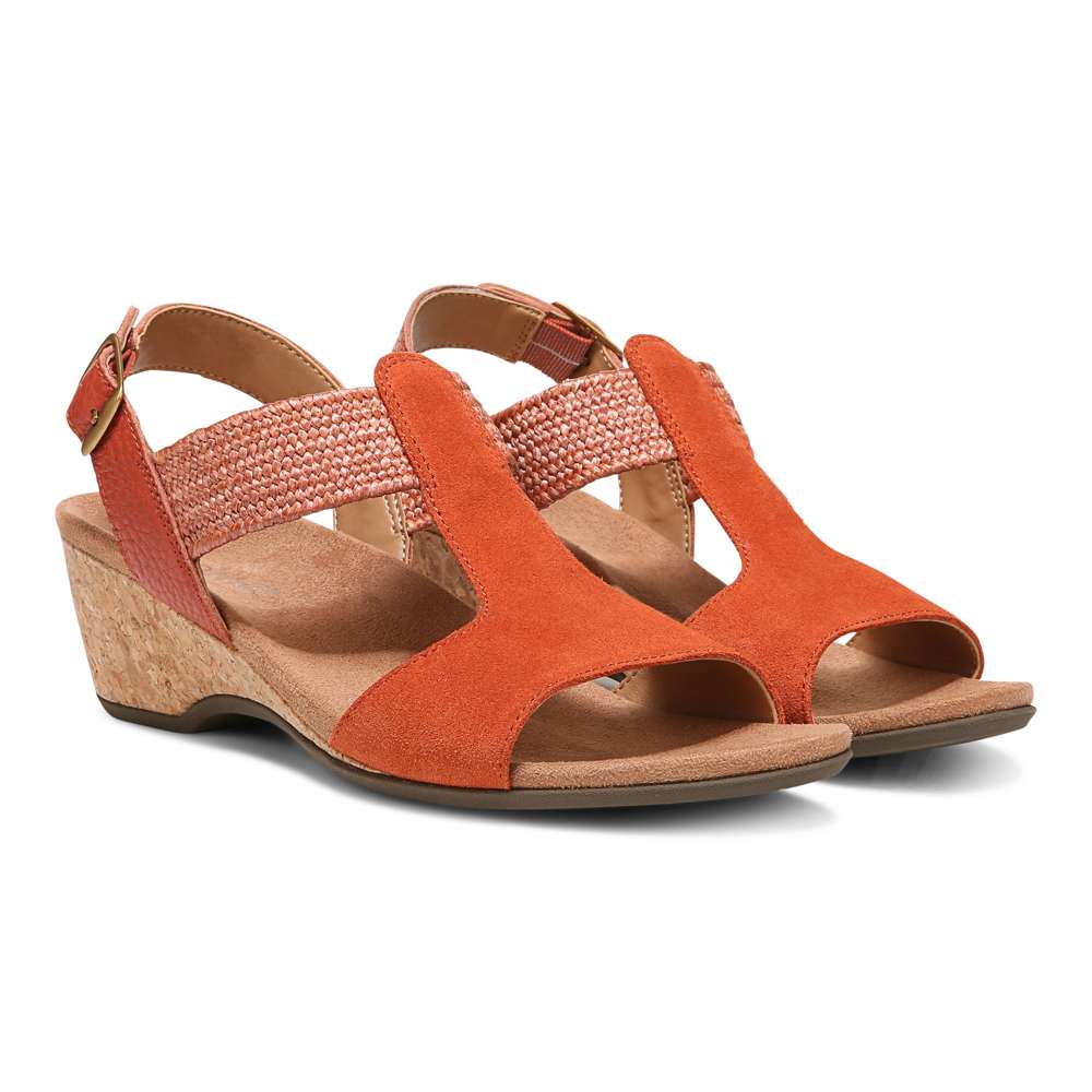 Kaytie Wedge Sandal - Clay - Image 7