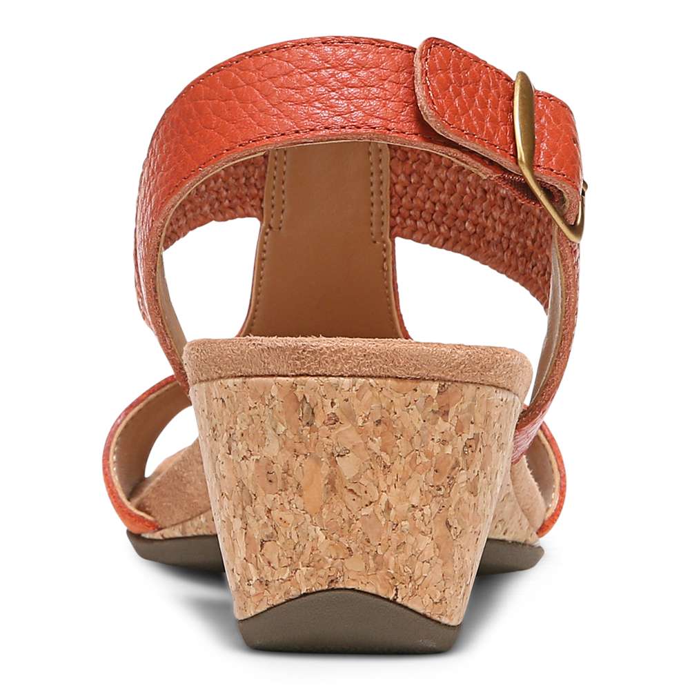 Kaytie Wedge Sandal - Clay - Image 8