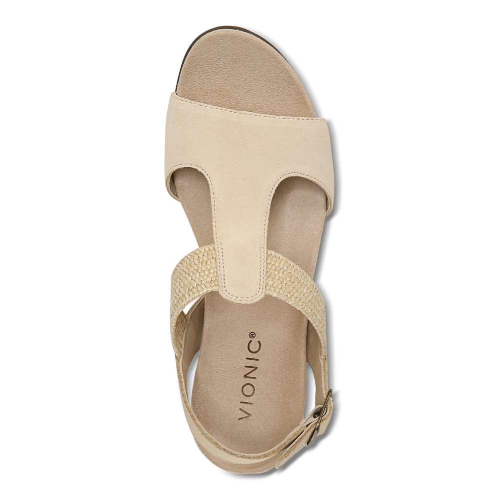 Kaytie Wedge Sandal - Semolina - Image 4