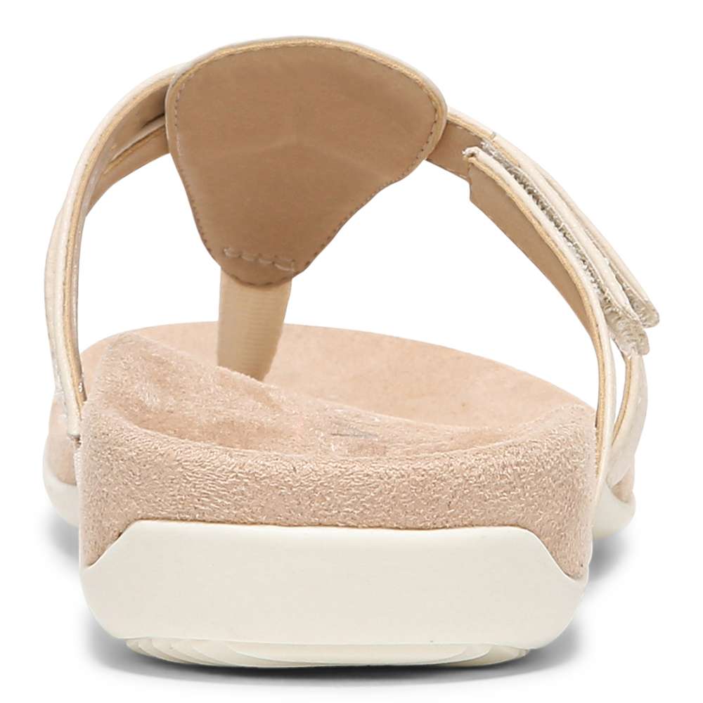 Karley Toe Post Sandal - Cream - Image 8