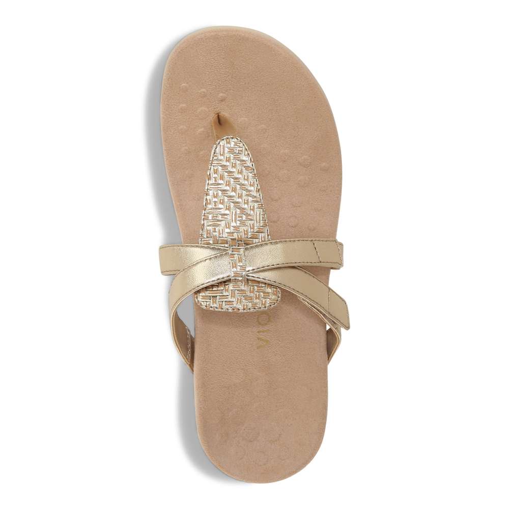 Karley Toe Post Sandal - Gold - Image 4