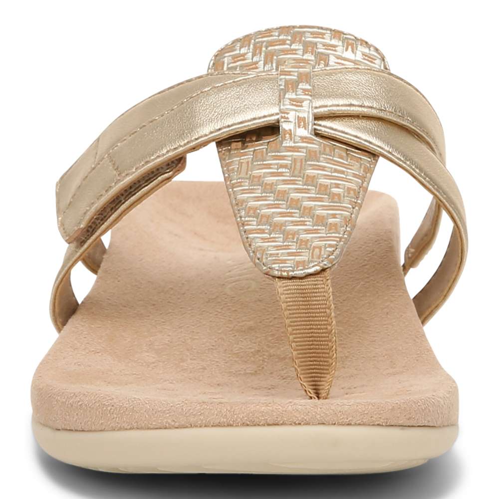 Karley Toe Post Sandal - Gold - Image 5
