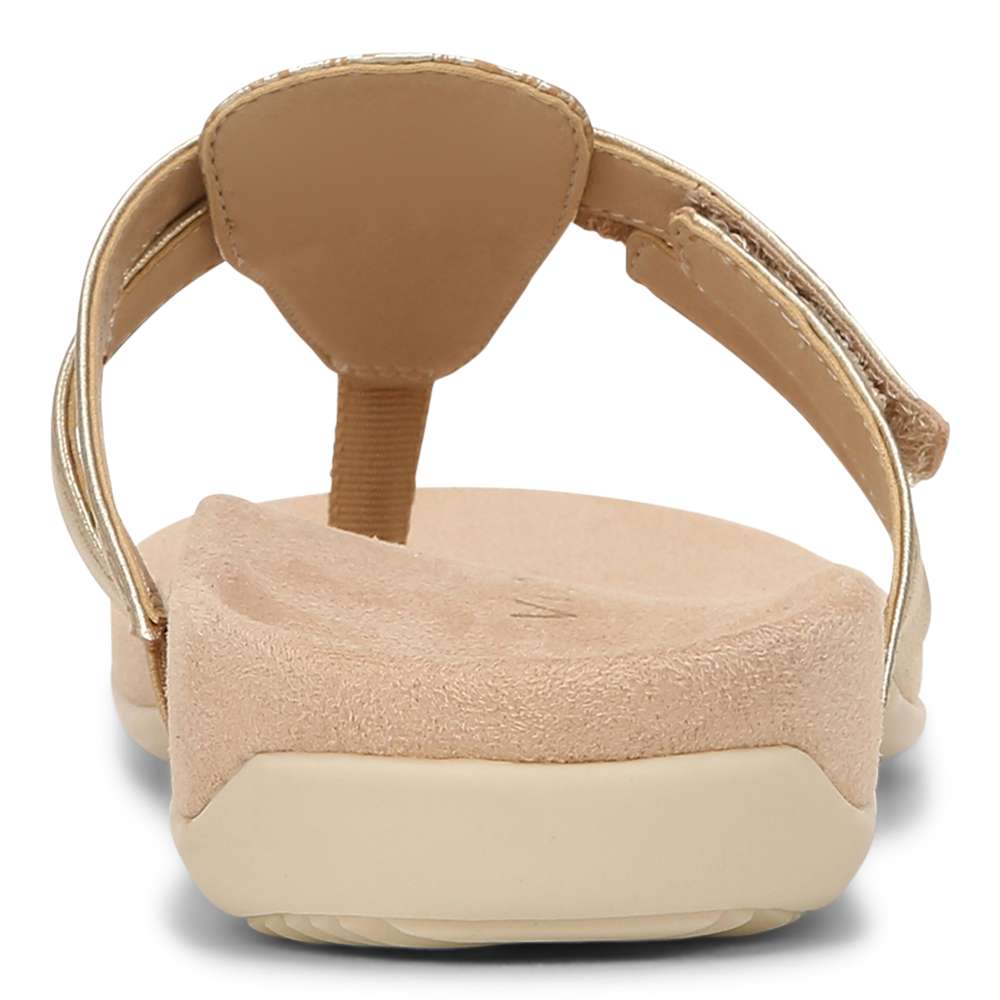 Karley Toe Post Sandal - Gold - Image 8