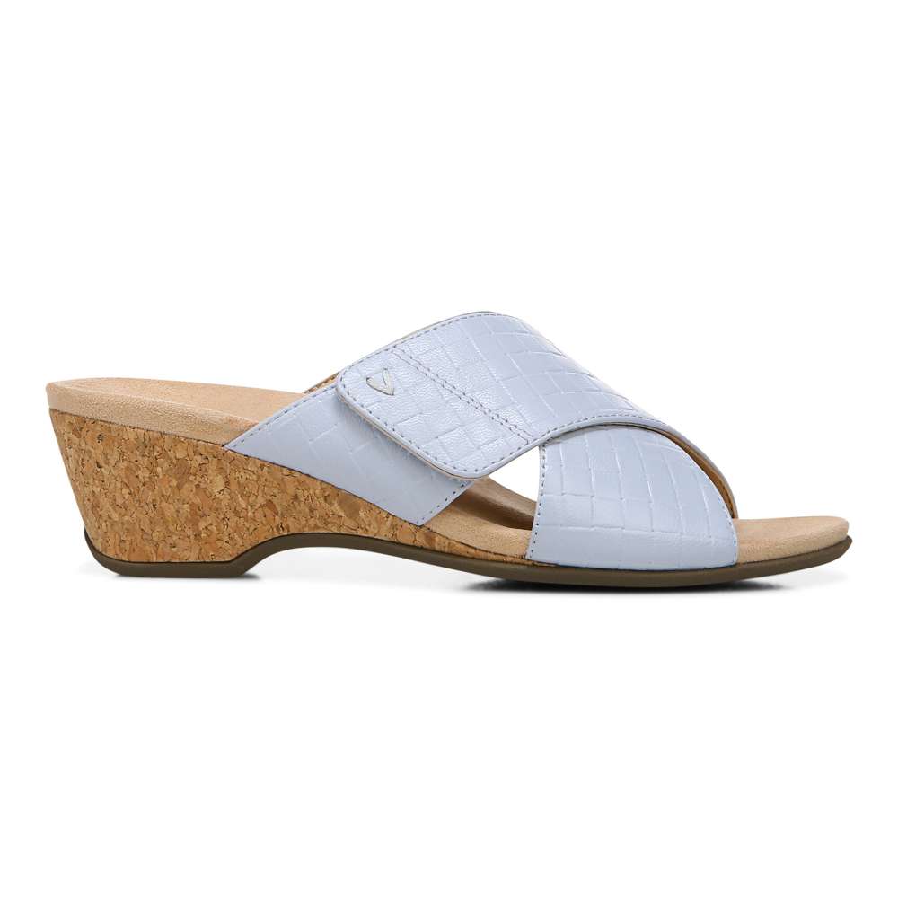 Leticia Wedge Sandal - Blue Haze - Image 2