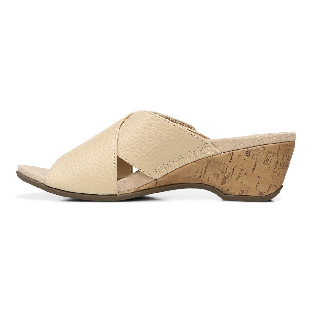 Leticia Wedge Sandal - Semolina - Image 3